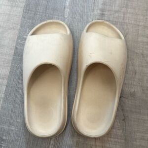 Beige‎ Slide Sandals
